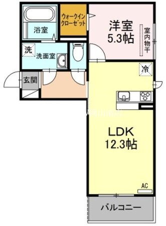 岡山駅 バス40分  築港栄町下車：停歩3分 3階の物件間取画像